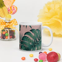 White glossy mug