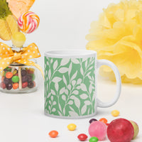 White glossy mug