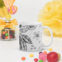 White glossy mug