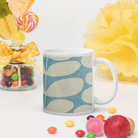White glossy mug
