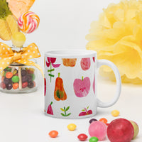 White glossy mug