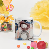White glossy mug