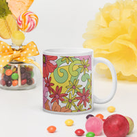 White glossy mug