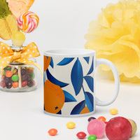 White glossy mug
