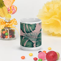 White glossy mug