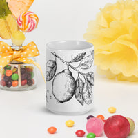 White glossy mug