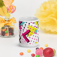 White glossy mug
