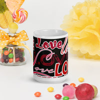 White glossy mug