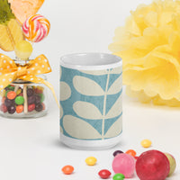 White glossy mug