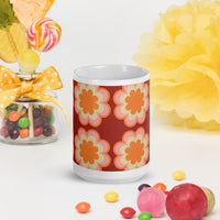White glossy mug