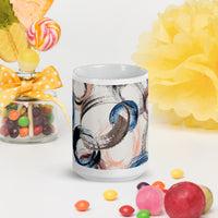 White glossy mug