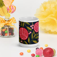 White glossy mug