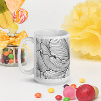 White glossy mug
