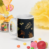 White glossy mug