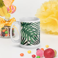 White glossy mug