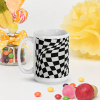 White glossy mug