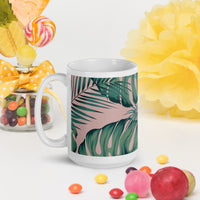 White glossy mug