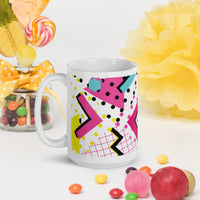White glossy mug