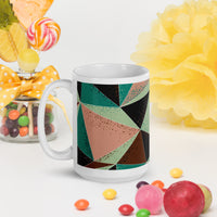 White glossy mug