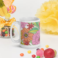 White glossy mug