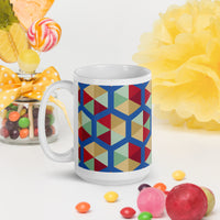 White glossy mug