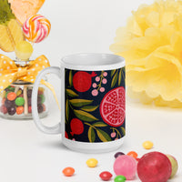 White glossy mug