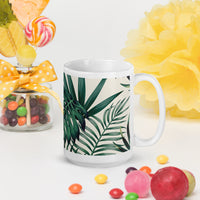 White glossy mug