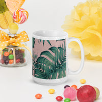 White glossy mug