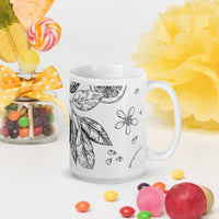 White glossy mug