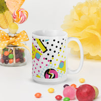 White glossy mug