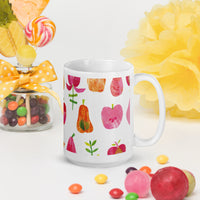 White glossy mug