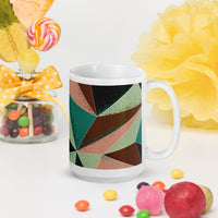 White glossy mug