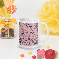 White glossy mug