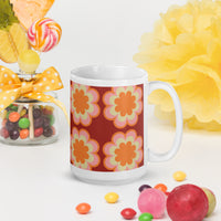 White glossy mug