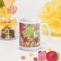 White glossy mug