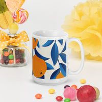 White glossy mug