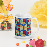 White glossy mug