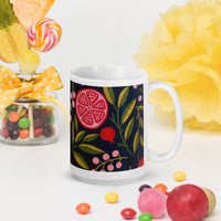 White glossy mug