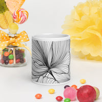 White glossy mug