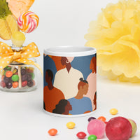 White glossy mug