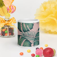 White glossy mug