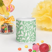 White glossy mug