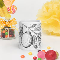 White glossy mug