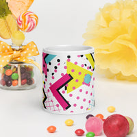 White glossy mug