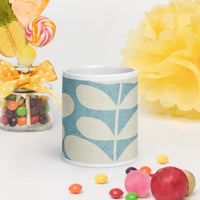White glossy mug