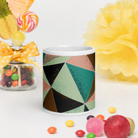 White glossy mug
