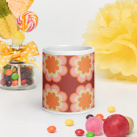 White glossy mug