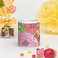 White glossy mug