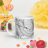 White glossy mug