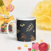 White glossy mug